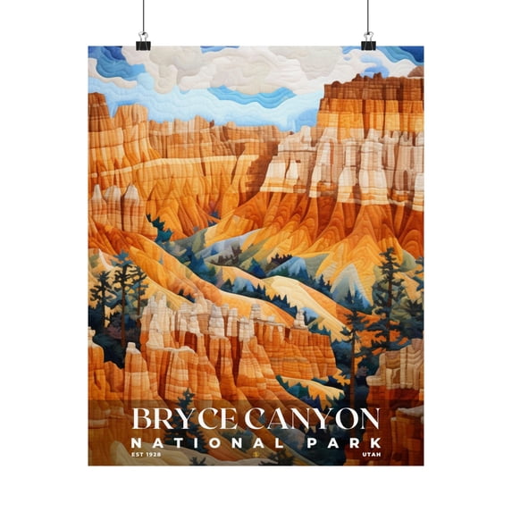 ELNEIT - Bryce Canyon National Park Poster, Unframed Matte Paper, S09