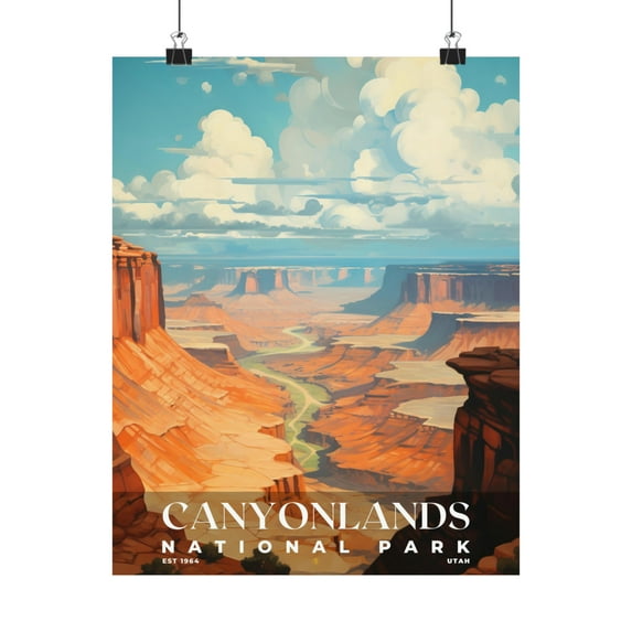 ELNEIT - Canyonlands National Park Poster, Unframed Matte Paper, S06