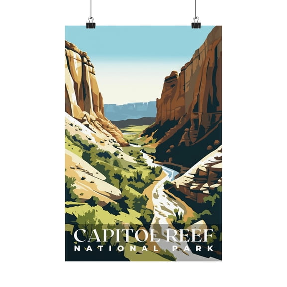 ELNEIT - Capitol Reef National Park Poster, Unframed Matte Paper, S01