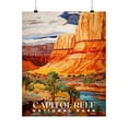 thumbnail image 1 of ELNEIT - Capitol Reef National Park Poster, Unframed Matte Paper, S09, 1 of 4