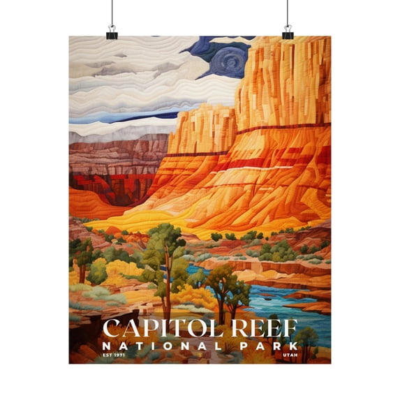 ELNEIT - Capitol Reef National Park Poster, Unframed Matte Paper, S09