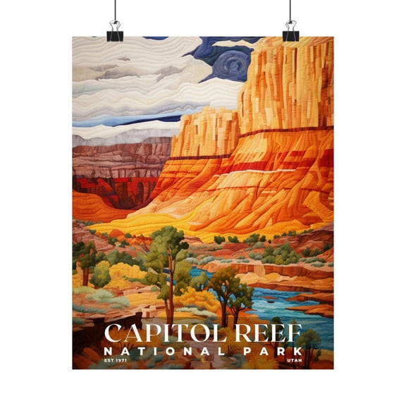 ELNEIT - Capitol Reef National Park Poster, Unframed Matte Paper, S09
