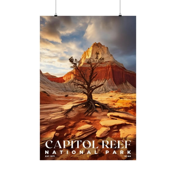 ELNEIT - Capitol Reef National Park Poster, Unframed Matte Paper, S10