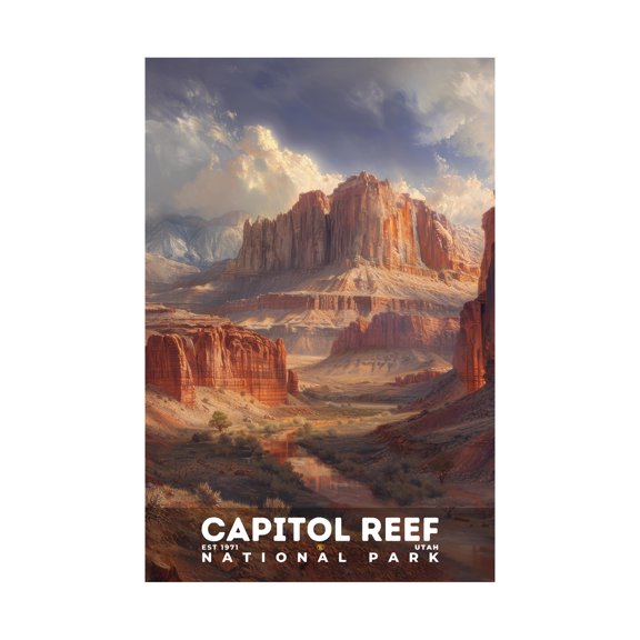 ELNEIT - Capitol Reef National Park Poster, Unframed Matte Paper, S12