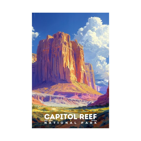 ELNEIT - Capitol Reef National Park Poster, Unframed Matte Paper, S13