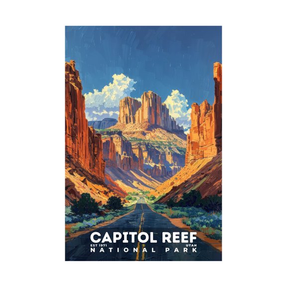 ELNEIT - Capitol Reef National Park Poster, Unframed Matte Paper, S14