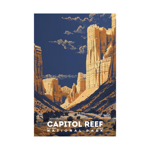 ELNEIT - Capitol Reef National Park Poster, Unframed Matte Paper, S19