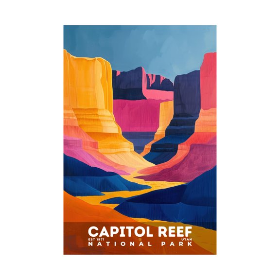 ELNEIT - Capitol Reef National Park Poster, Unframed Matte Paper, S20