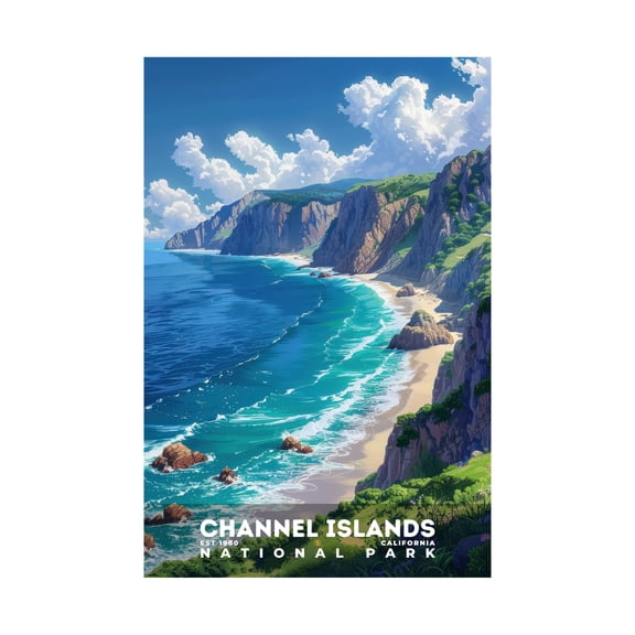 ELNEIT - Channel Islands National Park Poster, Unframed Matte Paper, S13