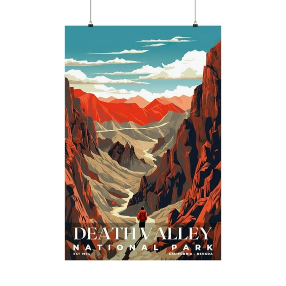 ELNEIT - Death Valley National Park Poster, Unframed Matte Paper, S03