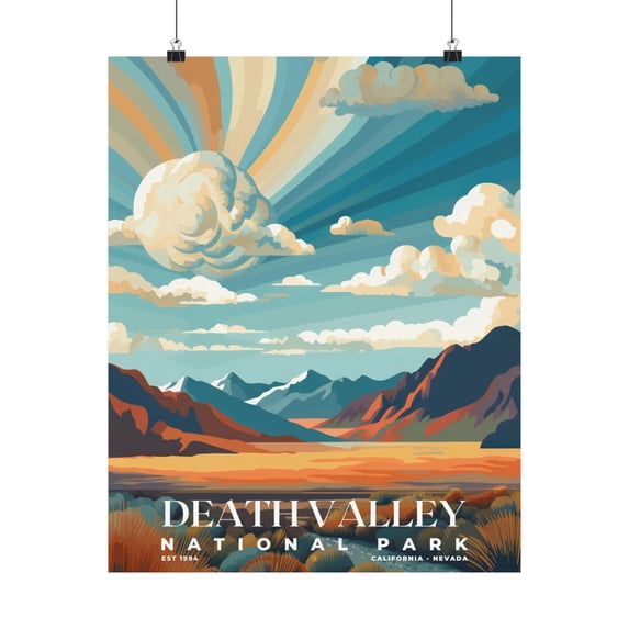 ELNEIT - Death Valley National Park Poster, Unframed Matte Paper, S05