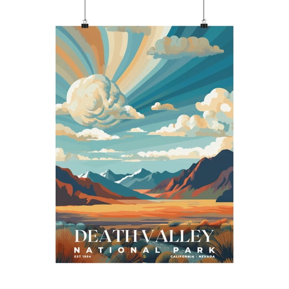 ELNEIT - Death Valley National Park Poster, Unframed Matte Paper, S05