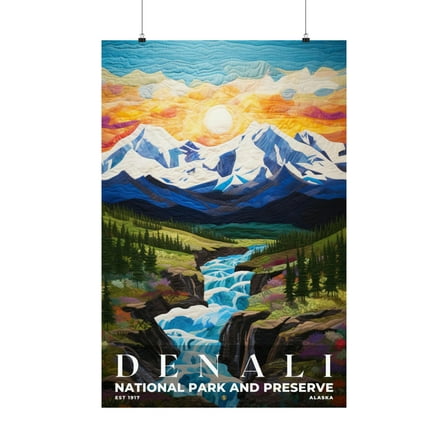 ELNEIT - Denali National Park Poster, Unframed Matte Paper, S09