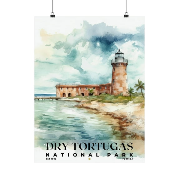 ELNEIT - Dry Tortugas National Park Poster, Unframed Matte Paper, S04