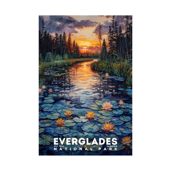 ELNEIT - Everglades National Park Poster, Unframed Matte Paper, S14