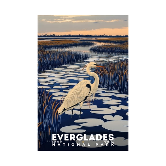 ELNEIT - Everglades National Park Poster, Unframed Matte Paper, S19