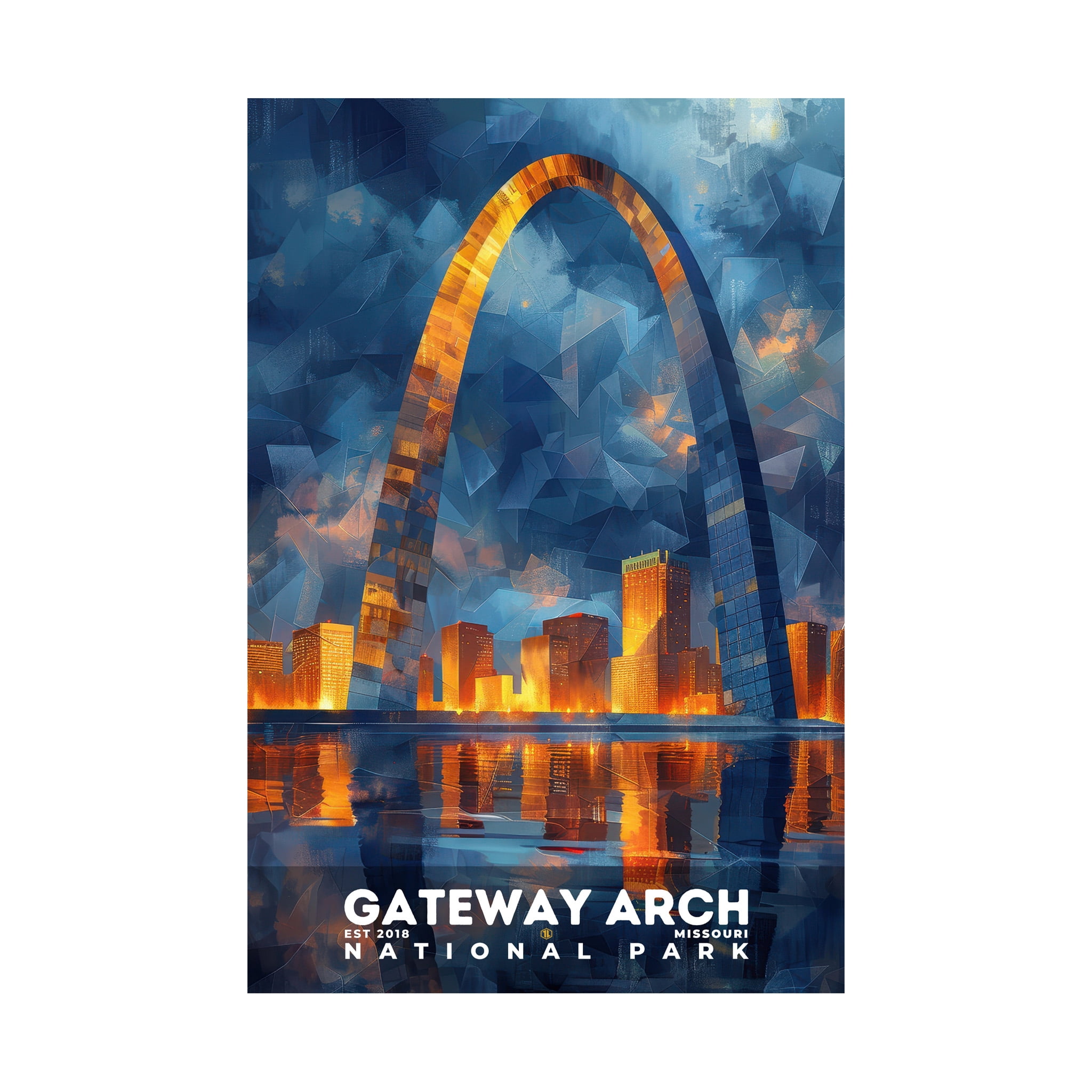 ELNEIT - Gateway Arch National Park Poster, Unframed Matte Paper, S11 ...