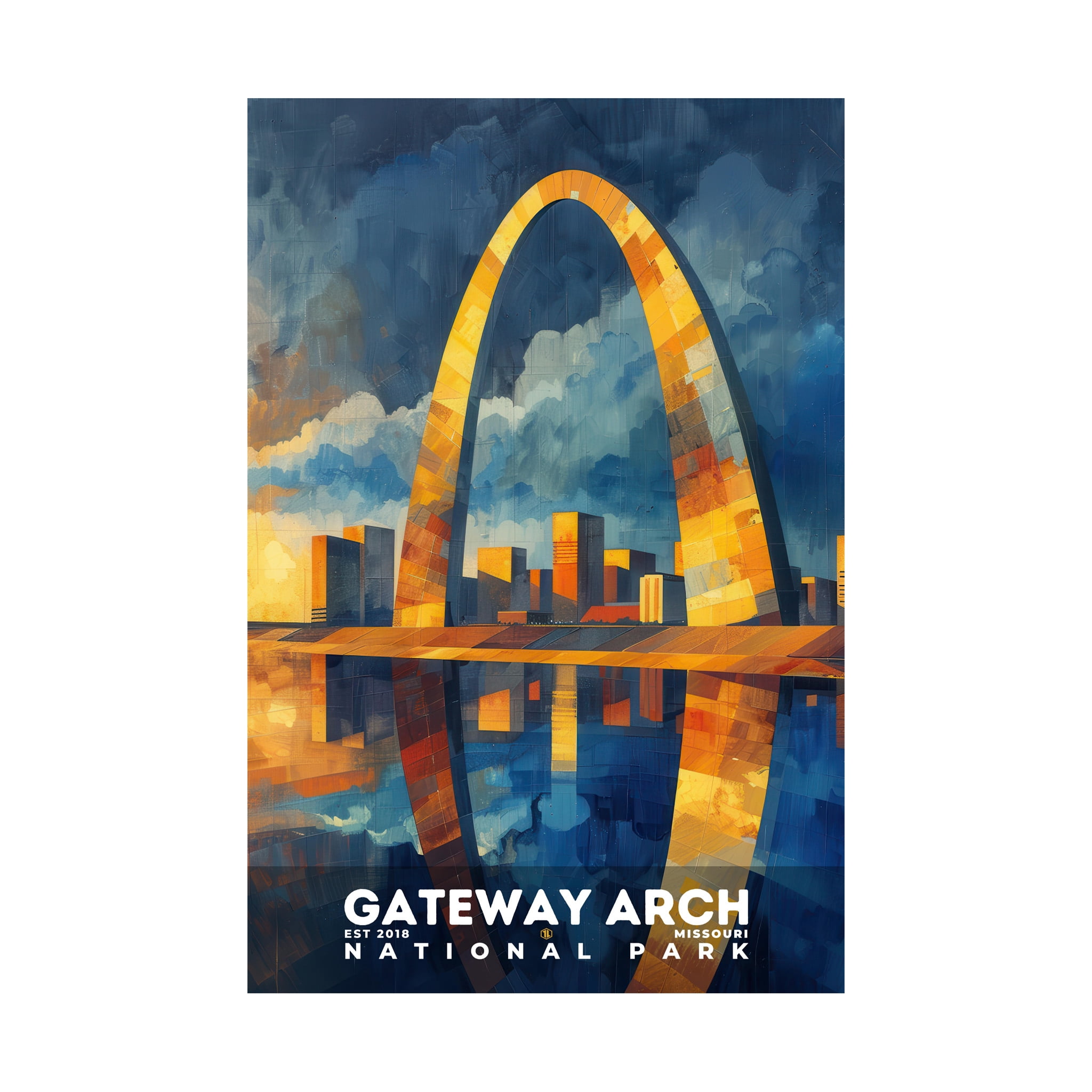 ELNEIT - Gateway Arch National Park Poster, Unframed Matte Paper, S20 ...