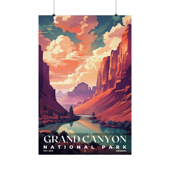 ELNEIT - Grand Canyon National Park Poster, Unframed Matte Paper, S05