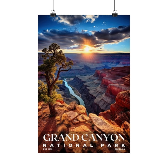ELNEIT - Grand Canyon National Park Poster, Unframed Matte Paper, S10