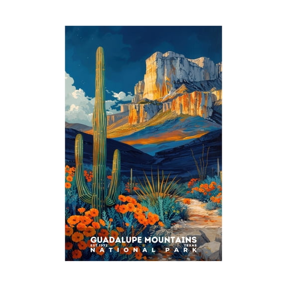 ELNEIT - Guadalupe Mountains National Park Poster, Unframed Matte Paper, S11
