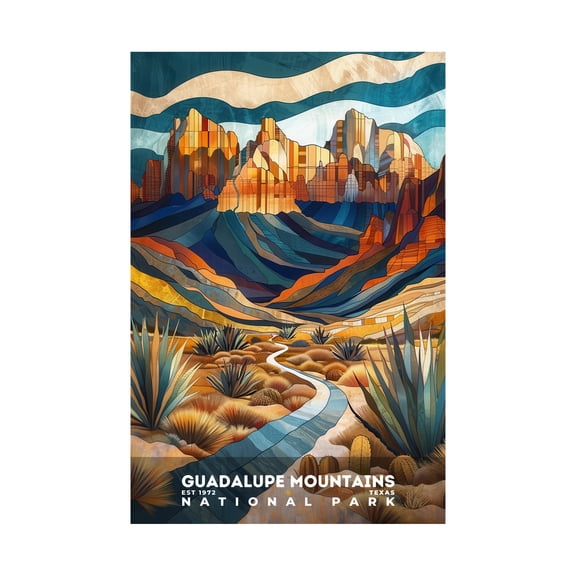 ELNEIT - Guadalupe Mountains National Park Poster, Unframed Matte Paper, S20