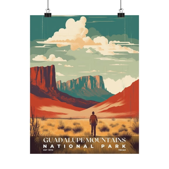 ELNEIT - Guadalupe Mountains National Park Poster, Unframed Matte, S05