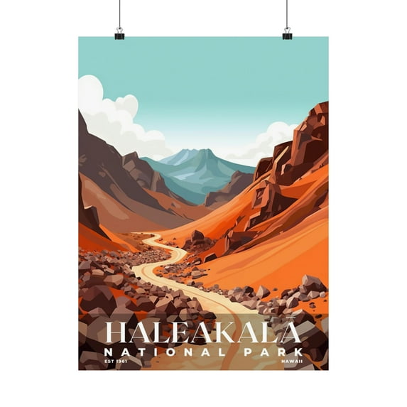 ELNEIT - Haleakala National Park Poster, Unframed Matte Paper, S03