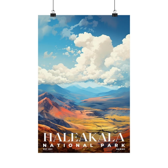 ELNEIT - Haleakala National Park Poster, Unframed Matte Paper, S06