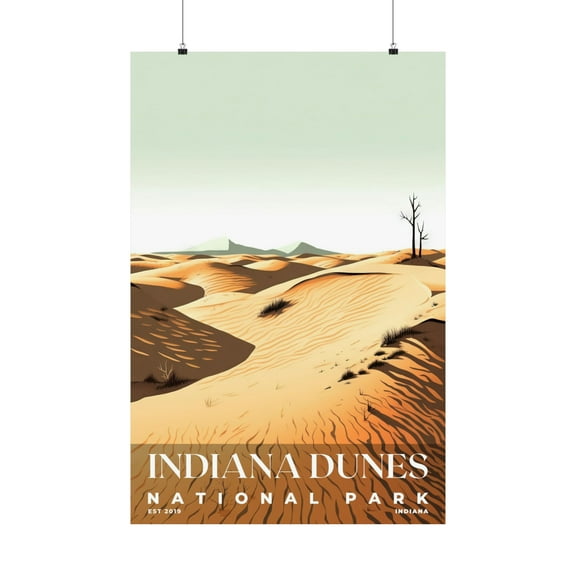 ELNEIT - Indiana Dunes National Park Poster, Unframed Matte Paper, S03