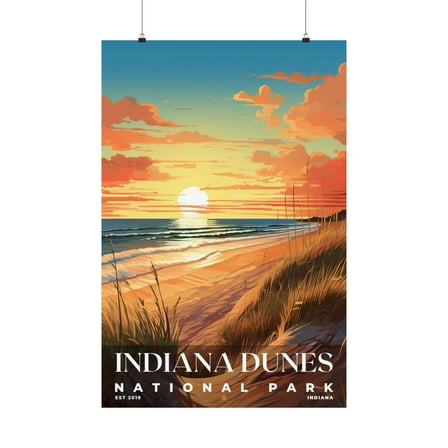 ELNEIT - Indiana Dunes National Park Poster, Unframed Matte Paper, S07