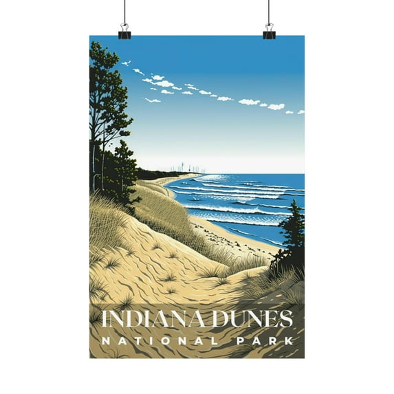 ELNEIT - Indiana Dunes National Park Poster, Unframed Matte, S01