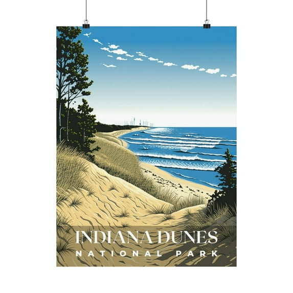 ELNEIT - Indiana Dunes National Park Poster, Unframed Matte, S01