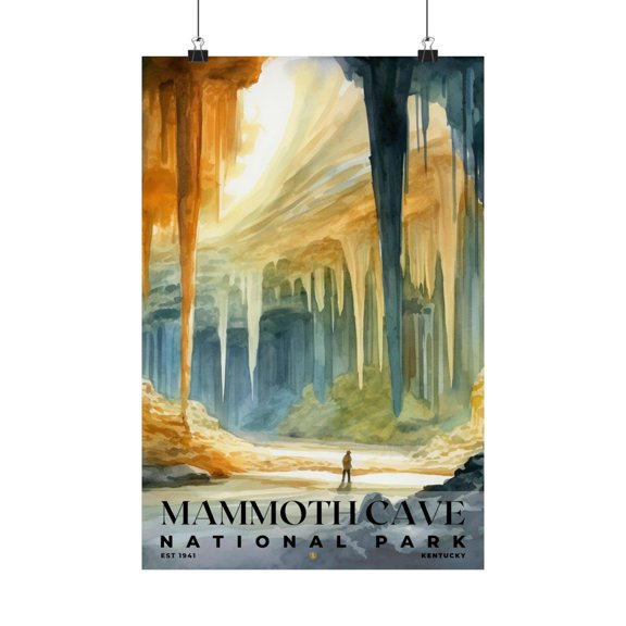 ELNEIT - Mammoth Cave National Park Poster, Unframed Matte Paper, S04