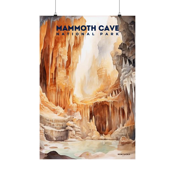 ELNEIT - Mammoth Cave National Park Poster, Unframed Matte Paper, S08