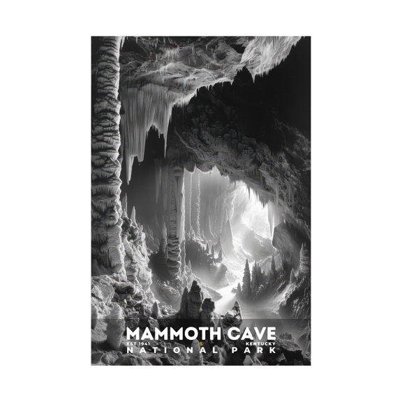 ELNEIT - Mammoth Cave National Park Poster, Unframed Matte Paper, S15