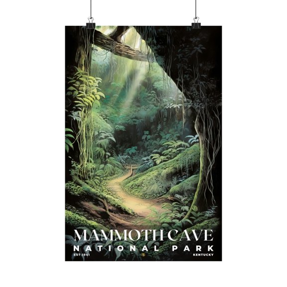 ELNEIT - Mammoth Cave National Park Poster, Unframed Matte, S02