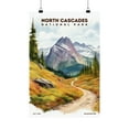 thumbnail image 1 of ELNEIT - North Cascades National Park Poster, Unframed Matte Paper, S08, 1 of 4