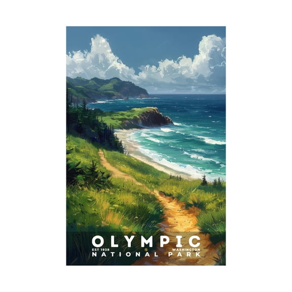 ELNEIT - Olympic National Park Poster, Unframed Matte Paper, S13