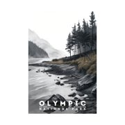 ELNEIT - Olympic National Park Poster, Unframed Matte Paper, S17