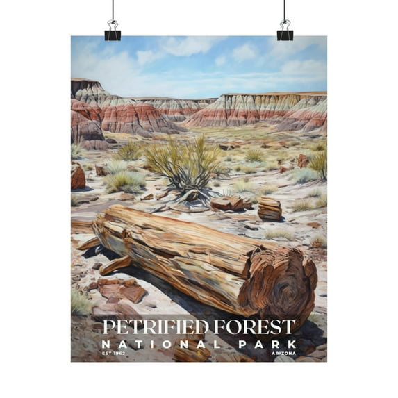 ELNEIT - Petrified Forest National Park Poster, Unframed Matte Paper, S02