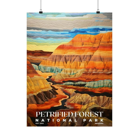 ELNEIT - Petrified Forest National Park Poster, Unframed Matte Paper, S09