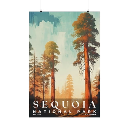 ELNEIT - Sequoia National Park Poster, Unframed Matte Paper, S06