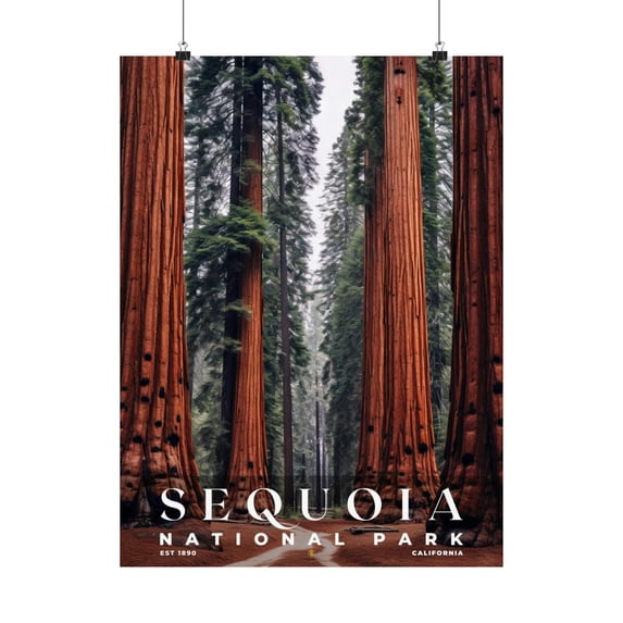ELNEIT - Sequoia National Park Poster, Unframed Matte Paper, S10