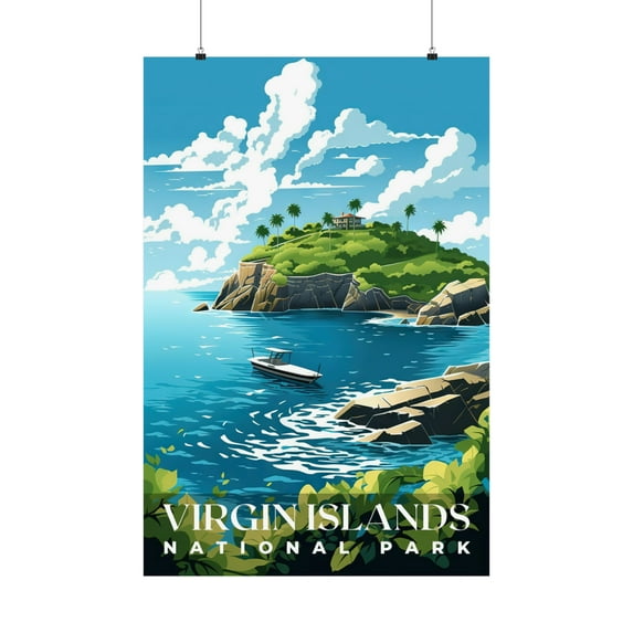 ELNEIT - Virgin Islands National Park Poster, Unframed Matte, S01