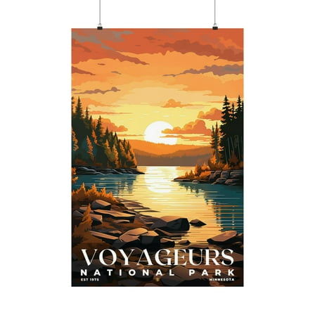 ELNEIT - Voyageurs National Park Poster, Unframed Matte Paper, S06