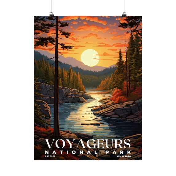 ELNEIT - Voyageurs National Park Poster, Unframed Matte Paper, S07