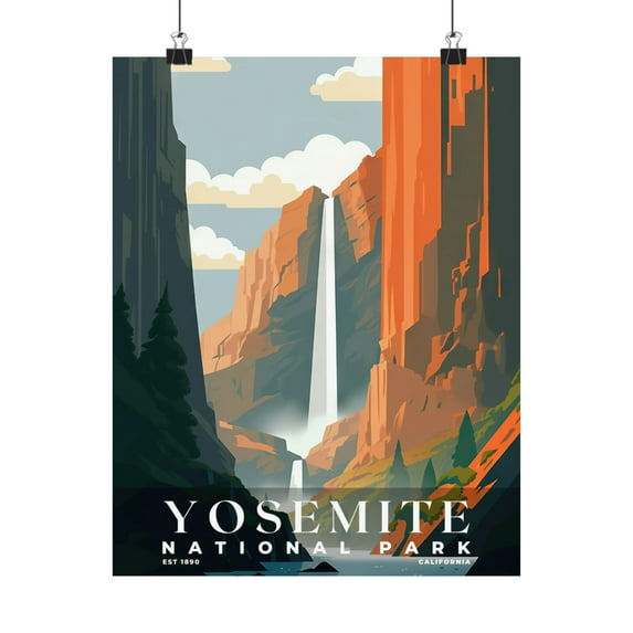 ELNEIT - Yosemite National Park Poster, Unframed Matte Paper, S03