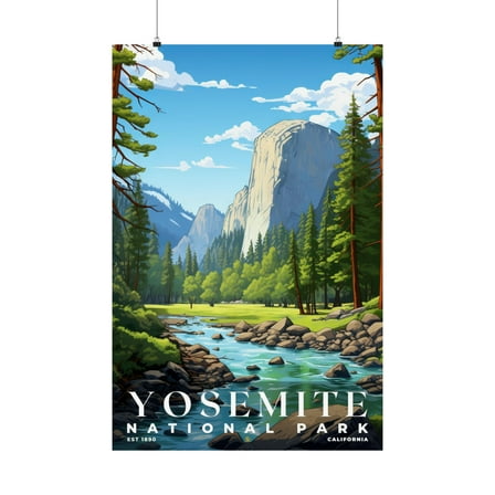ELNEIT - Yosemite National Park Poster, Unframed Matte Paper, S07