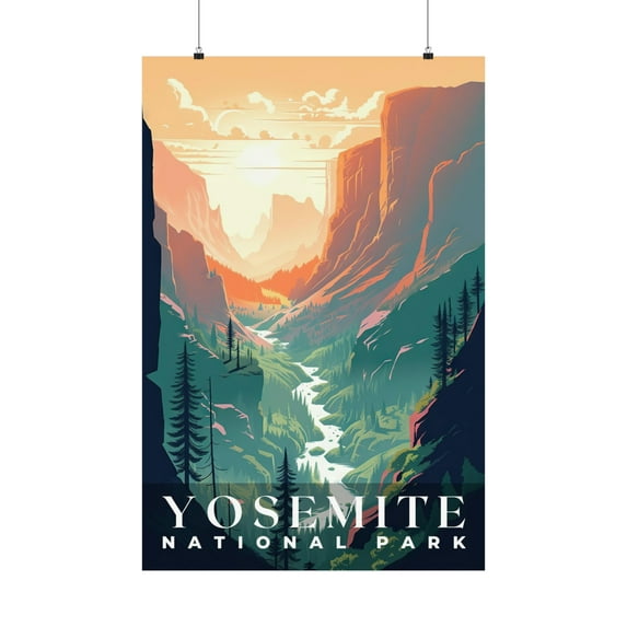 ELNEIT - Yosemite National Park Poster, Unframed Matte, S01